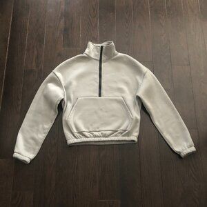 Half Zip Short Sweatshirt